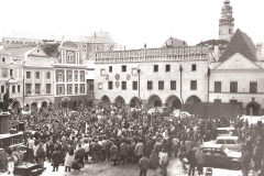 Main square_1989_one-hour general strike, November 27, 1989